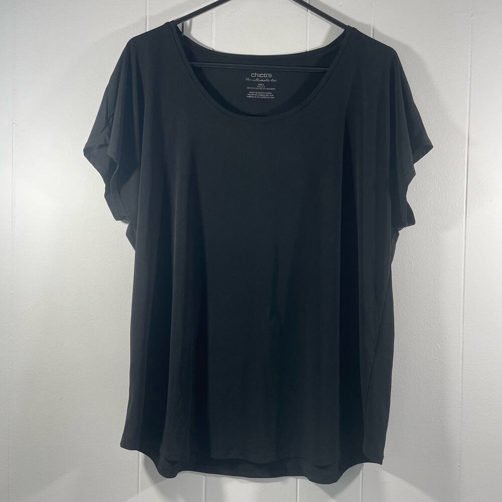 Chico's Women's The Ultimate Tee Black Size XL